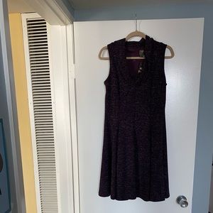 Taylor sleeveless dress plum/stone 12 NWT